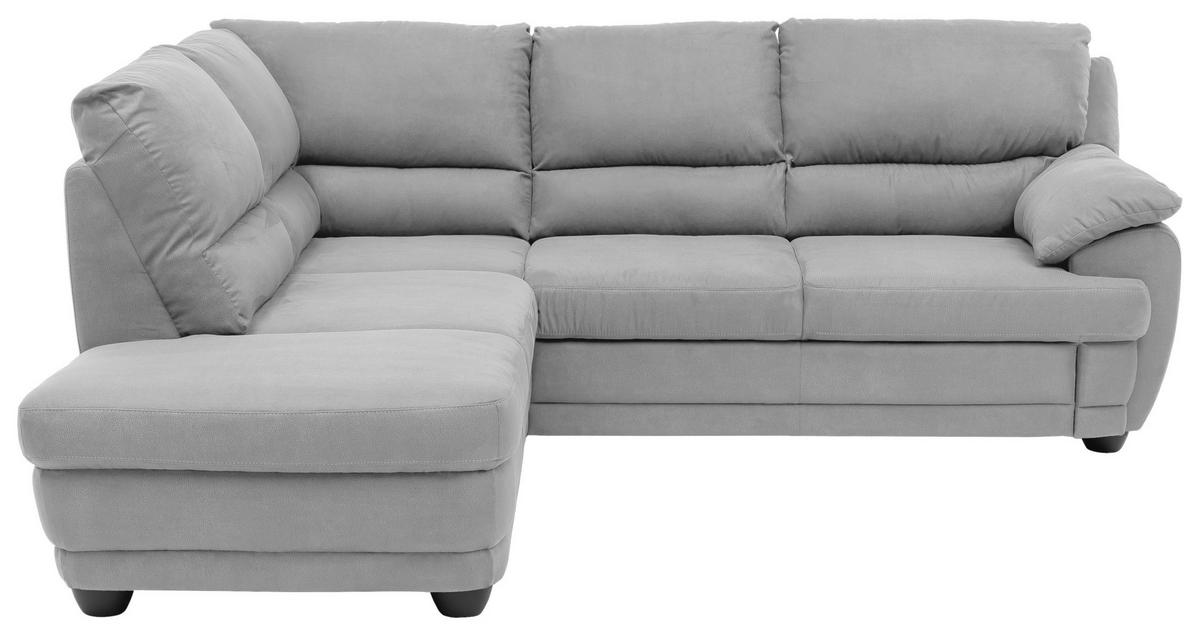 Ecksofa Nebolo Hellgrau - Hellgrau, Design, Textil (225/245cm) - Livetastic