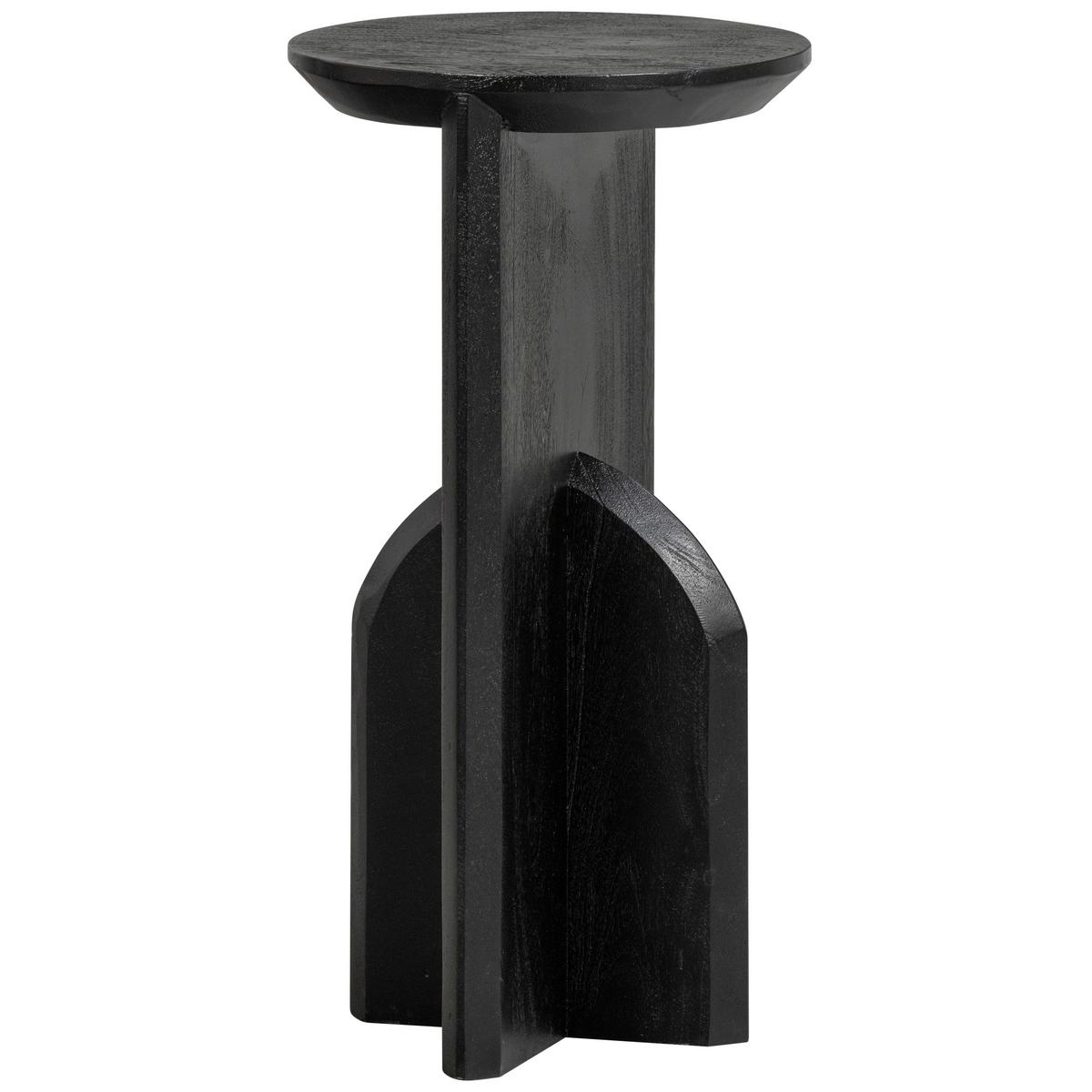 Beistelltisch Kioni Schwarz L: 30 Cm - Schwarz, Design, Holz (30/30/58cm) - Livetastic