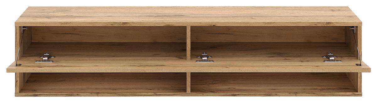 Lowboard Derby 140 - Eiche Wotan, Design, Holzwerkstoff (140/31,5/32,5cm) - Livetastic