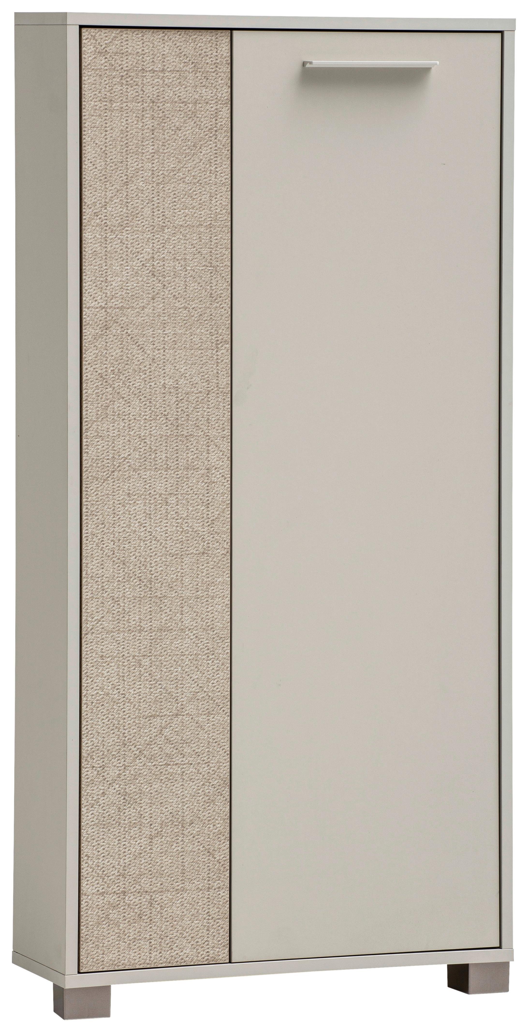 VYSOKÁ KOMODA EDNO - béžová, Design, kov/kompozitné drevo (59,8/124/19,55cm) - MID.YOU