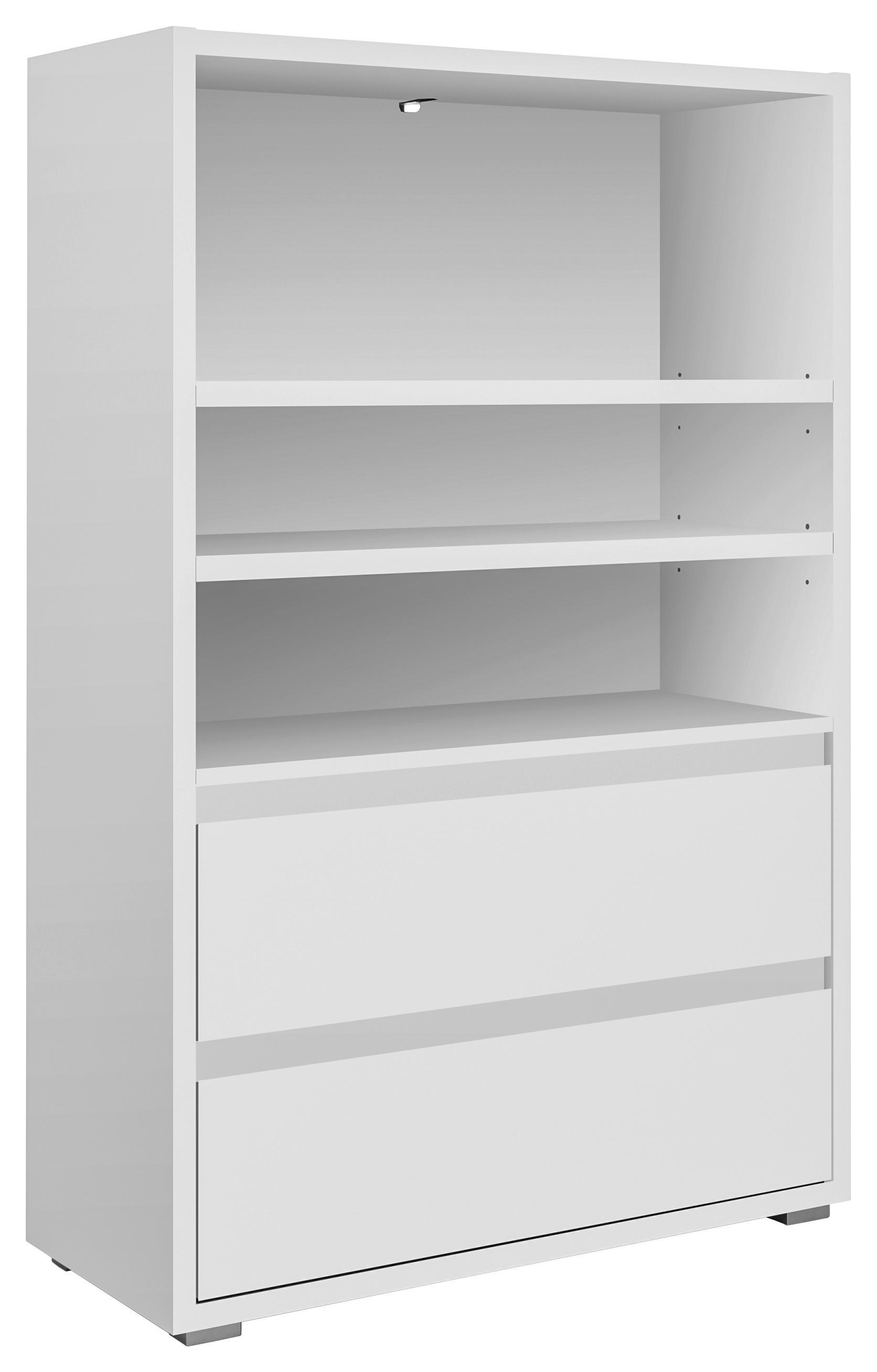 Regal mit Laden Image 85 cm Weiß