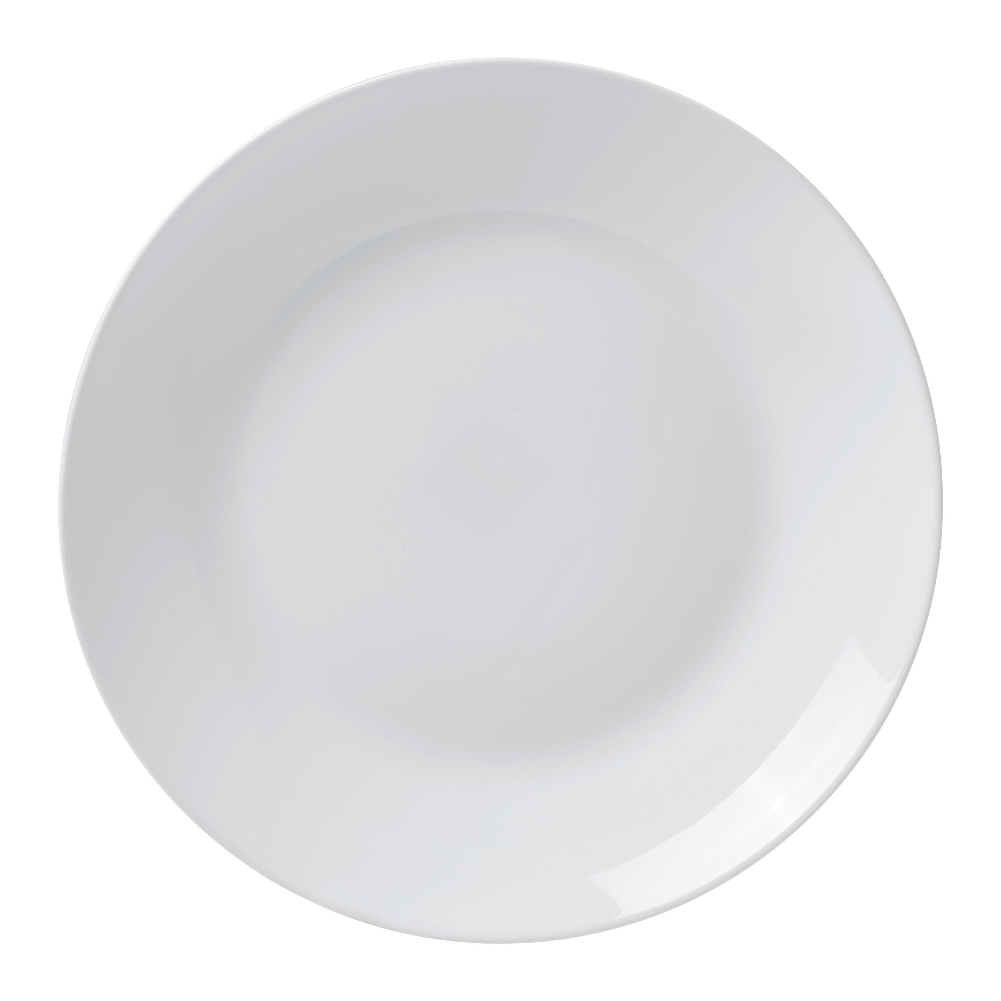 Plytký tanier GITTE -BASED- - biela, Basics, sklo (24,8/2,5cm) - Based