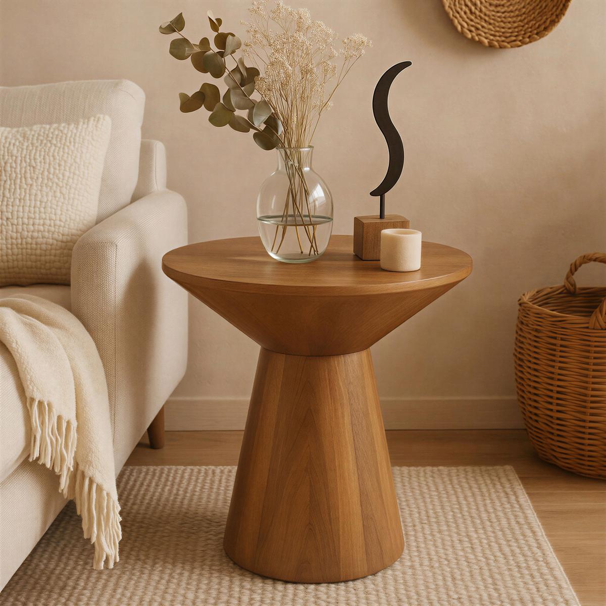 Beistelltisch Naturfarben B: 60 cm - Naturfarben, Design, Holz (60/60/60cm) - MID.YOU