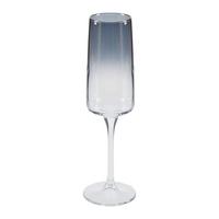 Champagnerglas klar/Schwarz Rene, ca. 190 ml - Klar/Schwarz, Basics, Glas (190ml) - Luca Bessoni