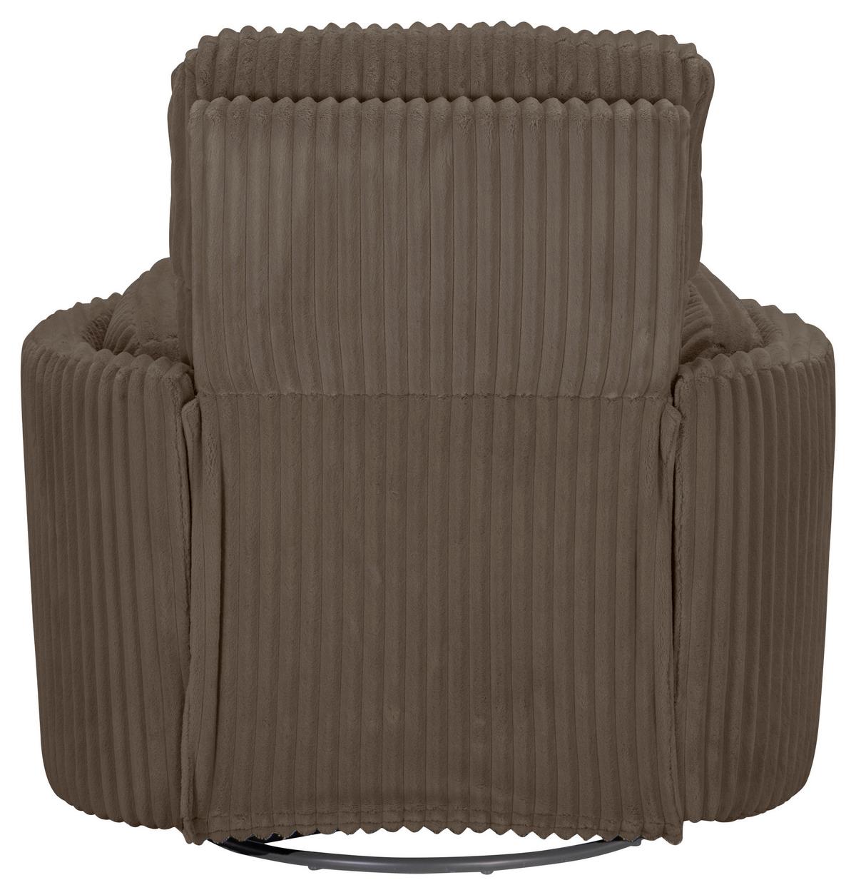 Fernsehsessel Palermo Cappuccino B: 100,5 Cm - Schwarz/Cappuccino, Design, Holz/Textil (100.5/96/103.5cm) - Livetastic