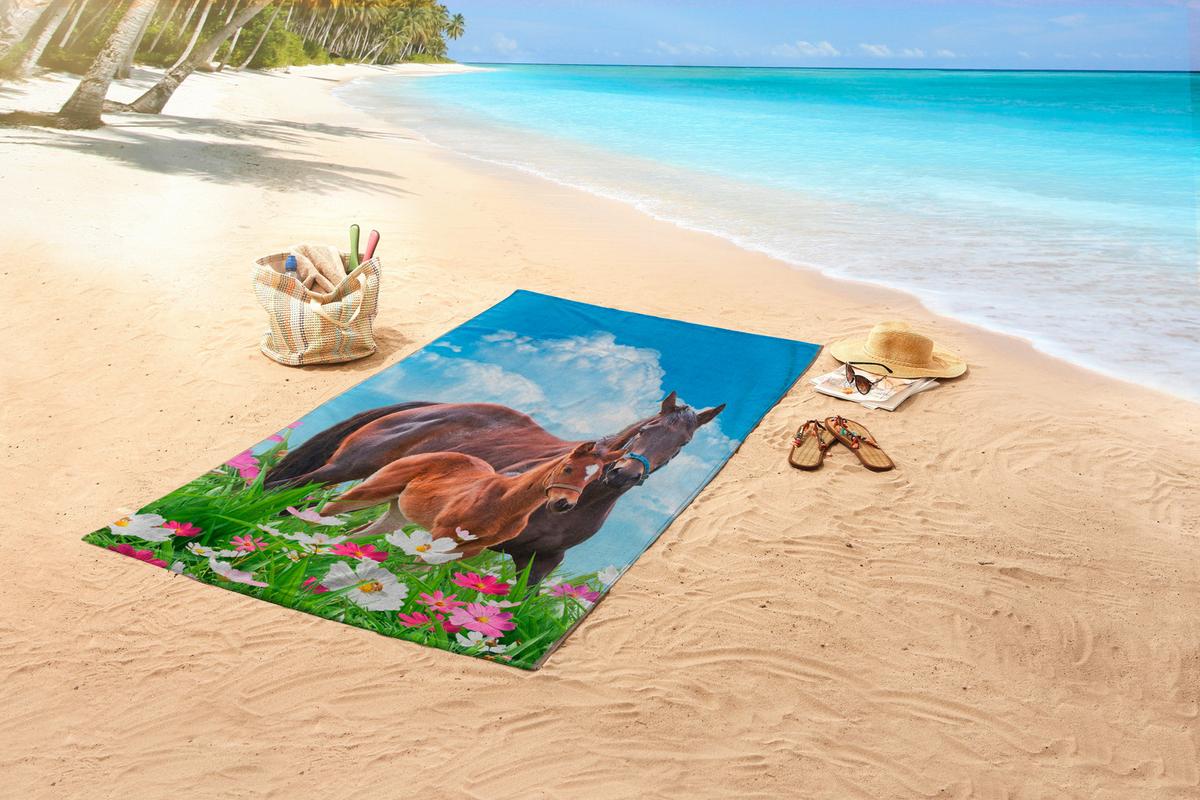 Strandtuch Dora Multicolor 75x150 cm - Multicolor, Trend, Textil (75/150cm)