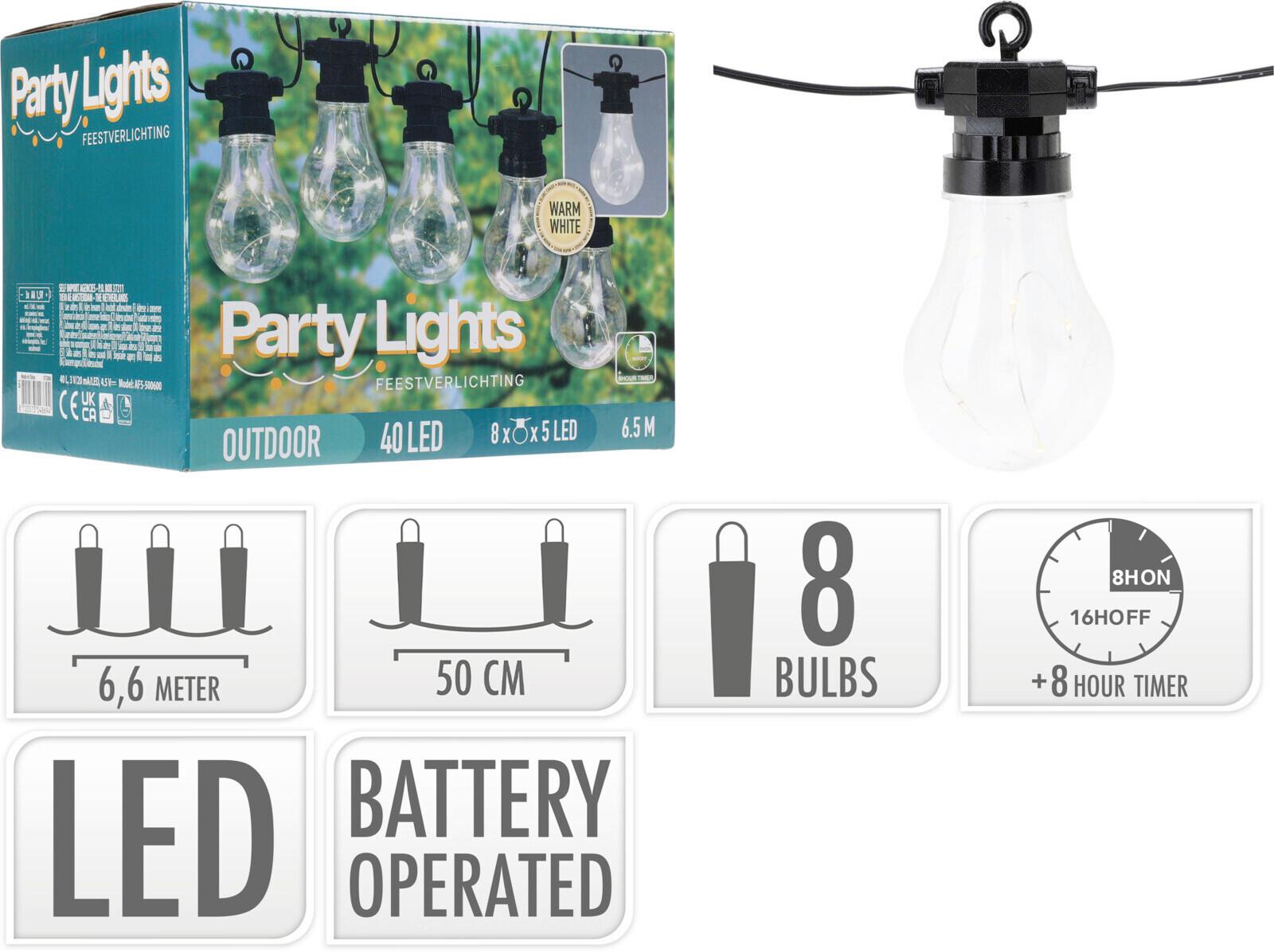 Led Fényfüzér Ledes Fényfüzér - Basics, műanyag (20/14/15cm)