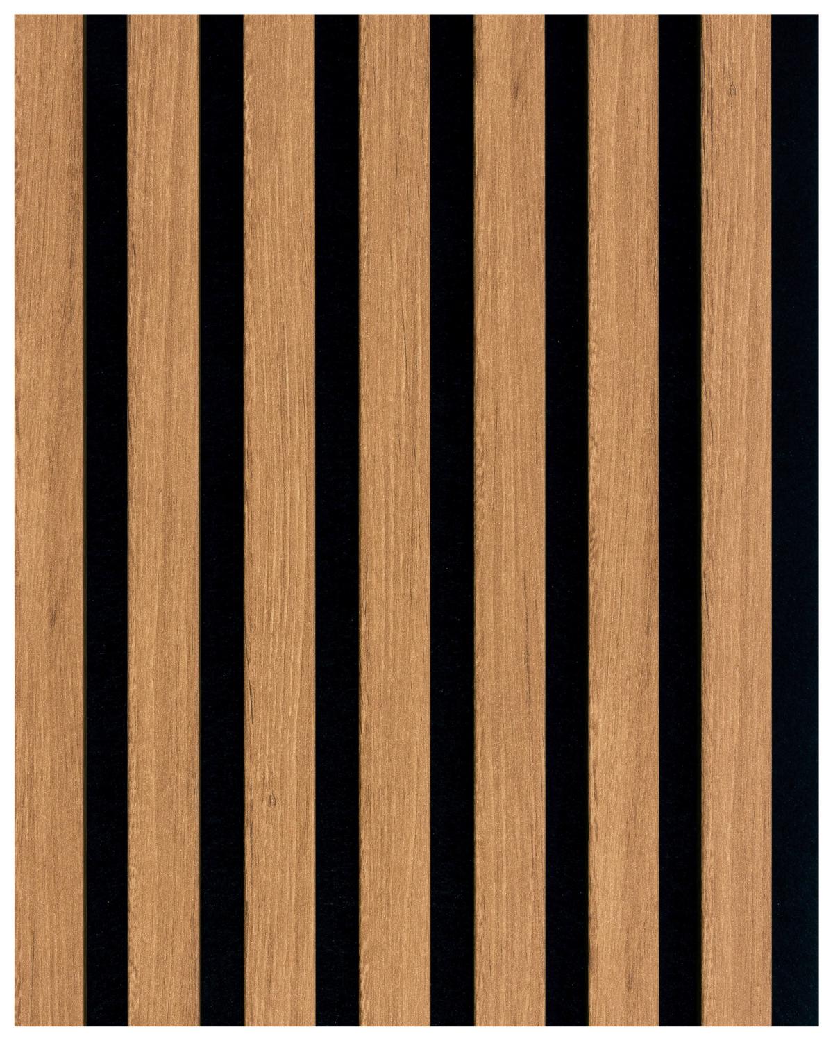 Akusztikus Panel Decowall 260/30cm - tölgyfa színű, Modern, műanyag/faalapú anyag (30/260/1,7cm)