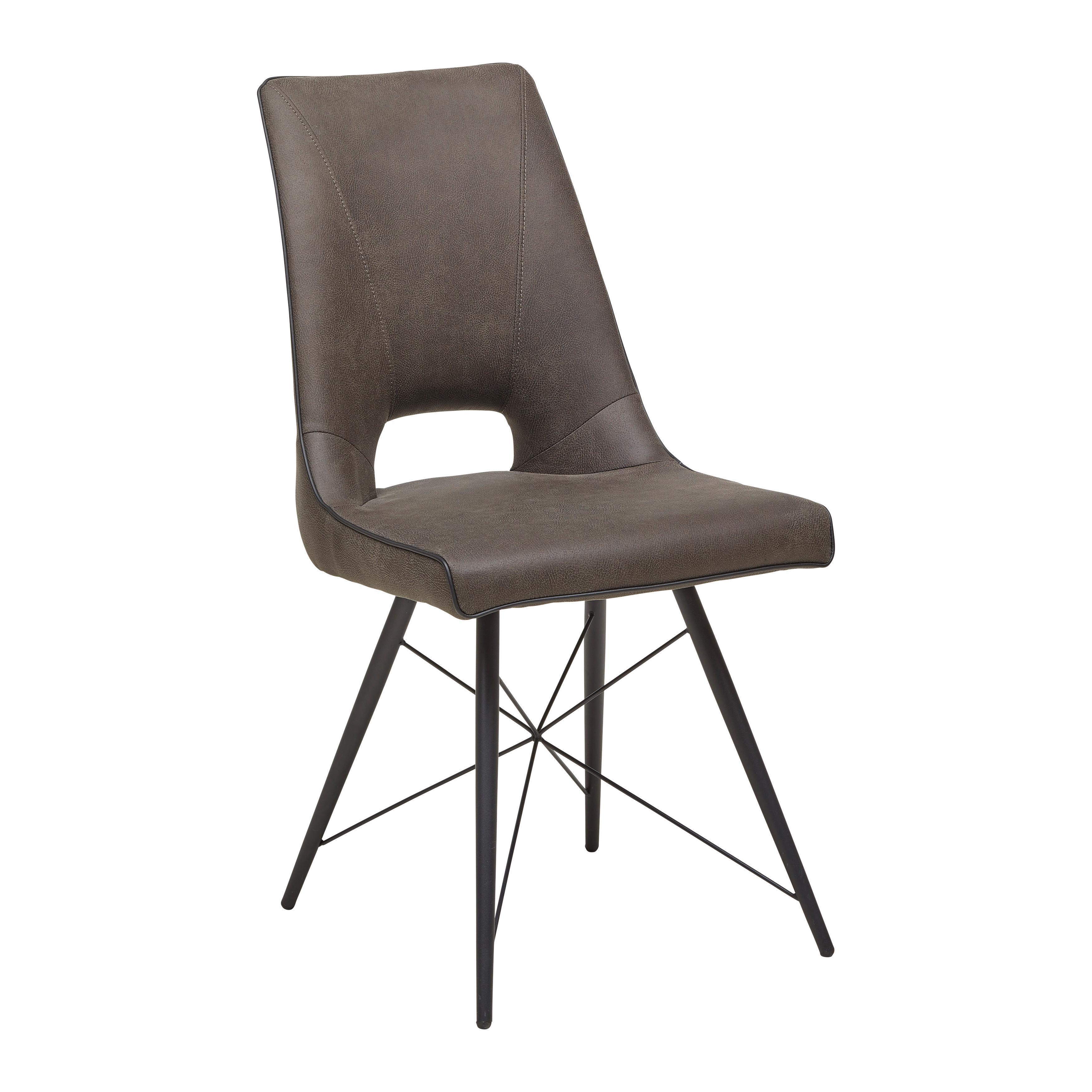 Židle Celina, šedá - šedá/černá, Moderní, kov/dřevo (47/91.5/62cm) - Mömax