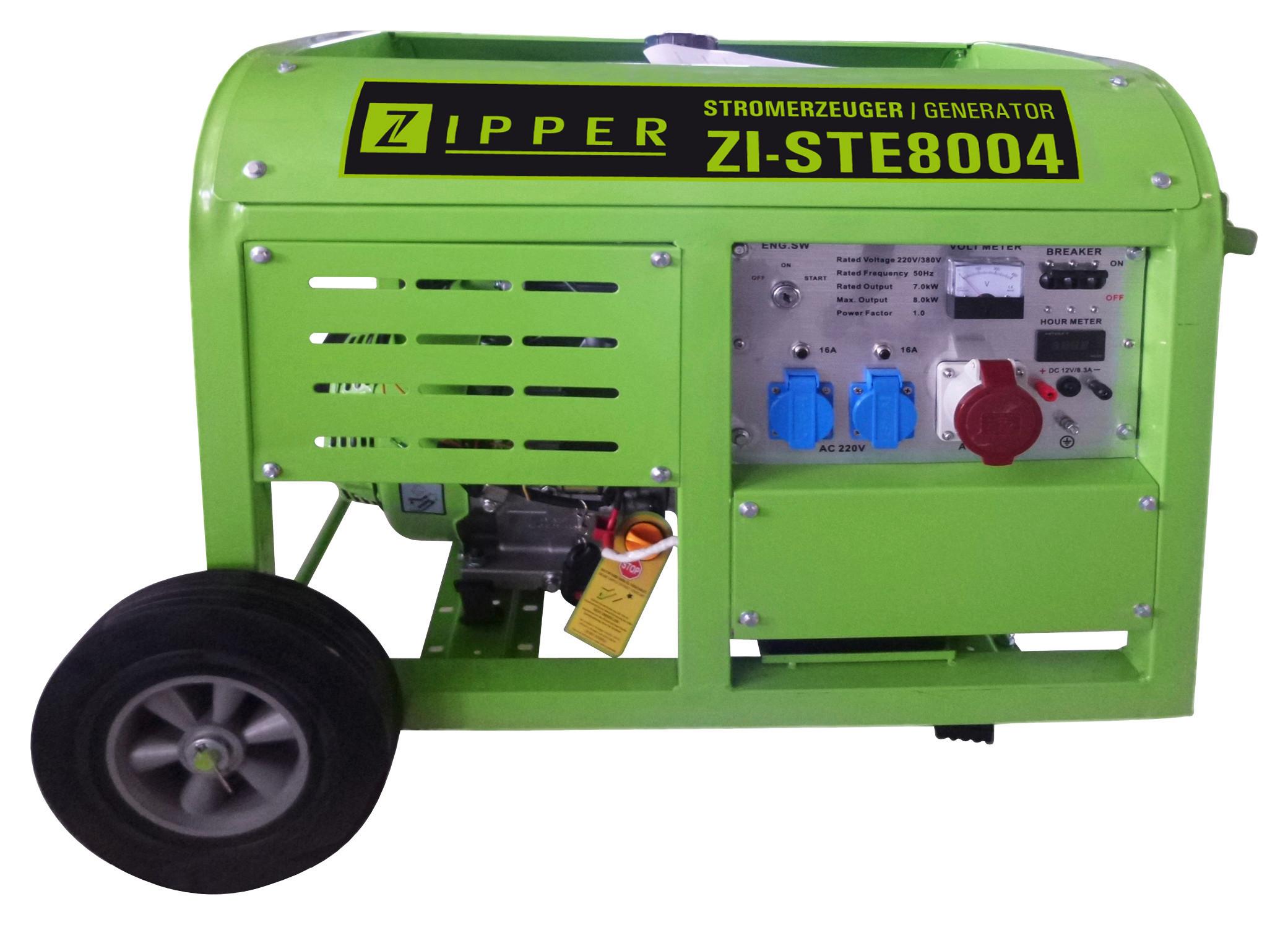 Stromerzeuger Zi-ste2800iv 2,66 Kw Verbrennungsbetrieb - Schwarz/Grün, MODERN, Kunststoff/Metall - Zipper