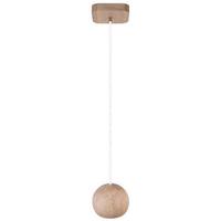 Hängeleuchte 8540109 - Balli-1/ Weiß - Naturfarben, Natur, Holz (14/90cm)