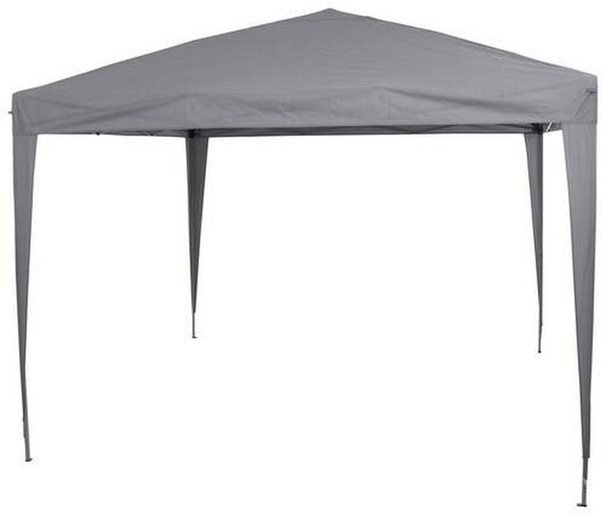 Pavillon Starter Bht 3x2,6x3 M Mit Tragetasche - Grau, KONVENTIONELL, Textil/Metall (300/260/300cm) - Siena Garden