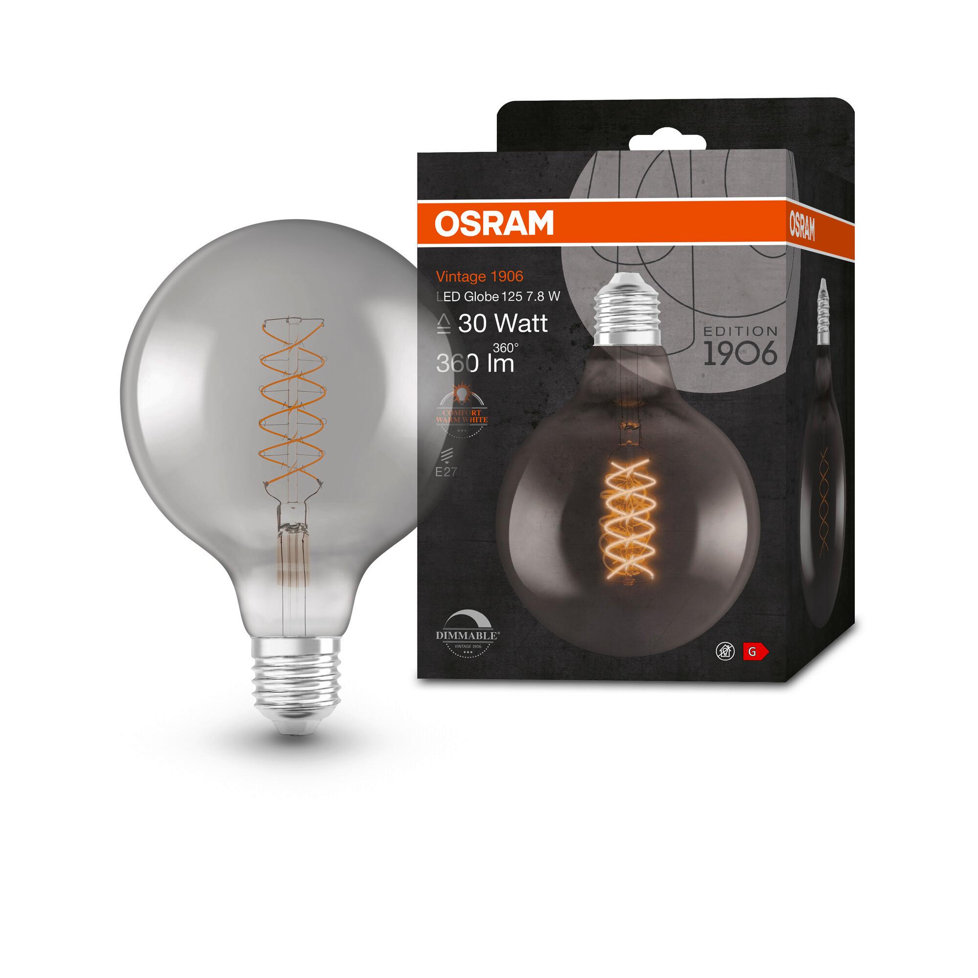 LED-Leuchtmittel Vintage 1906 Led Dim 30  7.8 W - Hellgrau, Basics, Glas (12,4/17,cm) - Ledvance