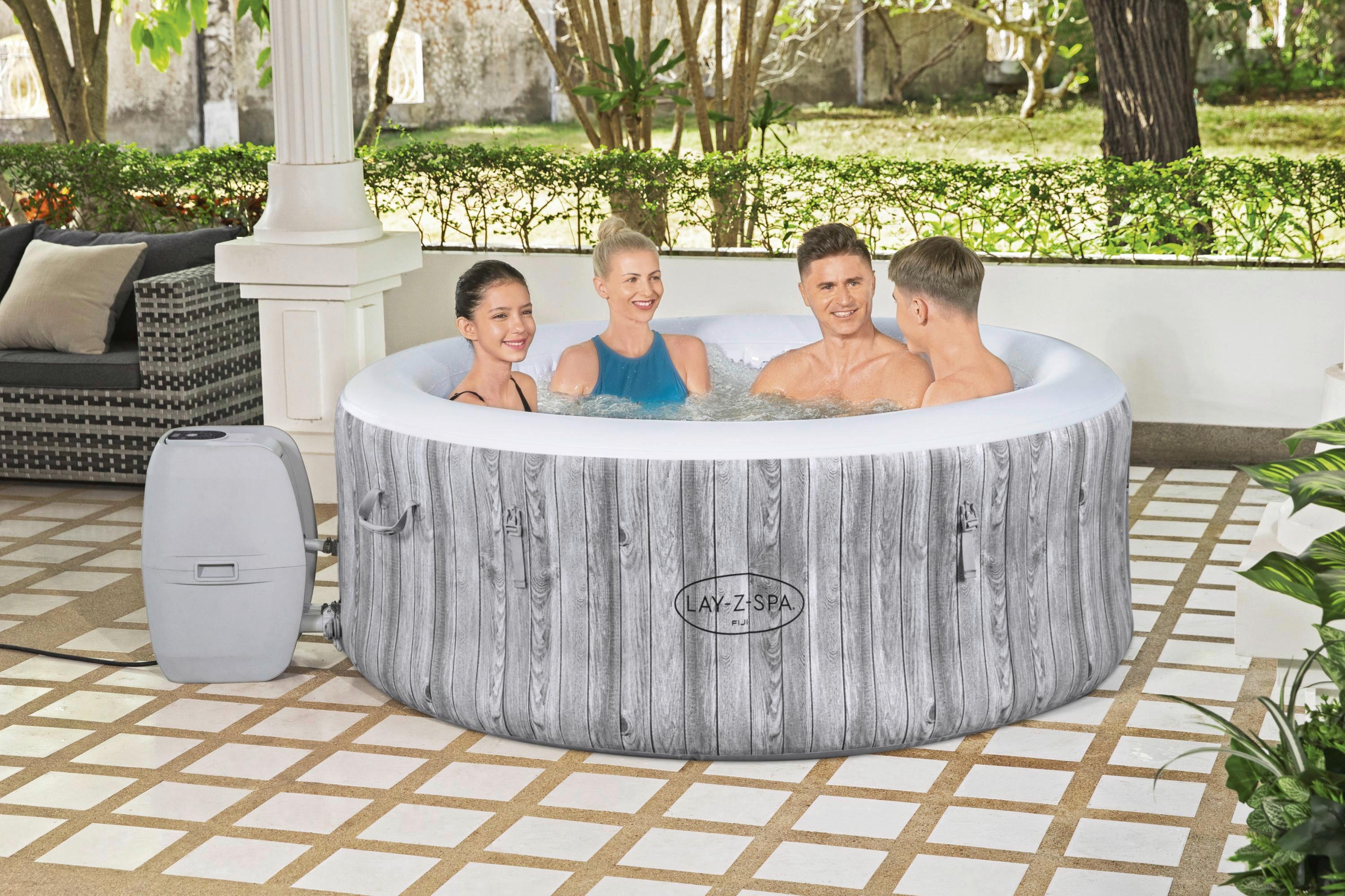 Whirlpool, 120 Mas.trysek Fiji, Ø/v: 180/66cm, 669l - šedá/bílá, plast (180/66cm) - Based