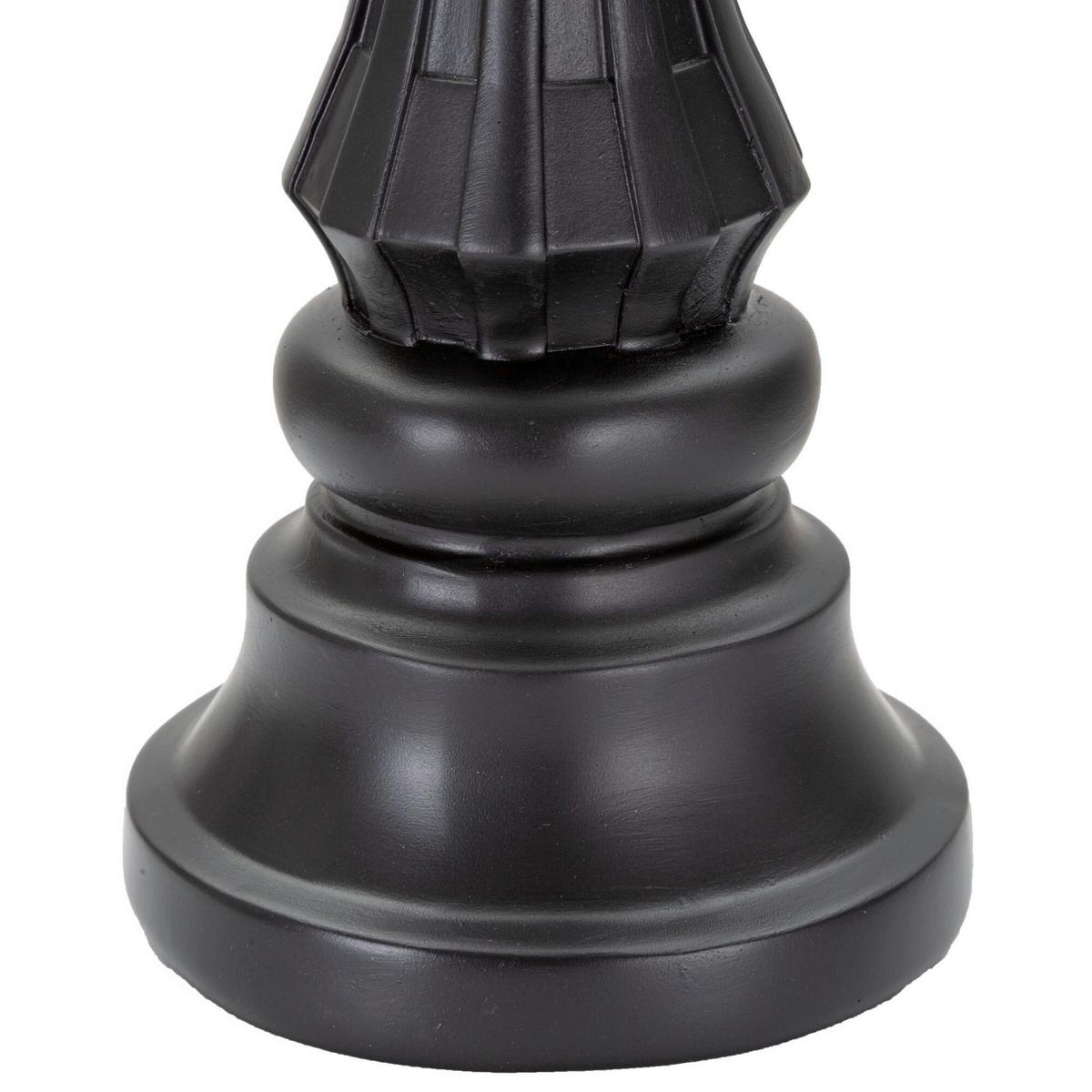 Skulptur Black And Gold King B: 13 cm - Goldfarben/Schwarz, Basics, Kunststoff (13/40.5/13cm)