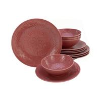 Tafelservice 21629 Orient Mandala - Dunkelrosa, Trend, Keramik - Creatable