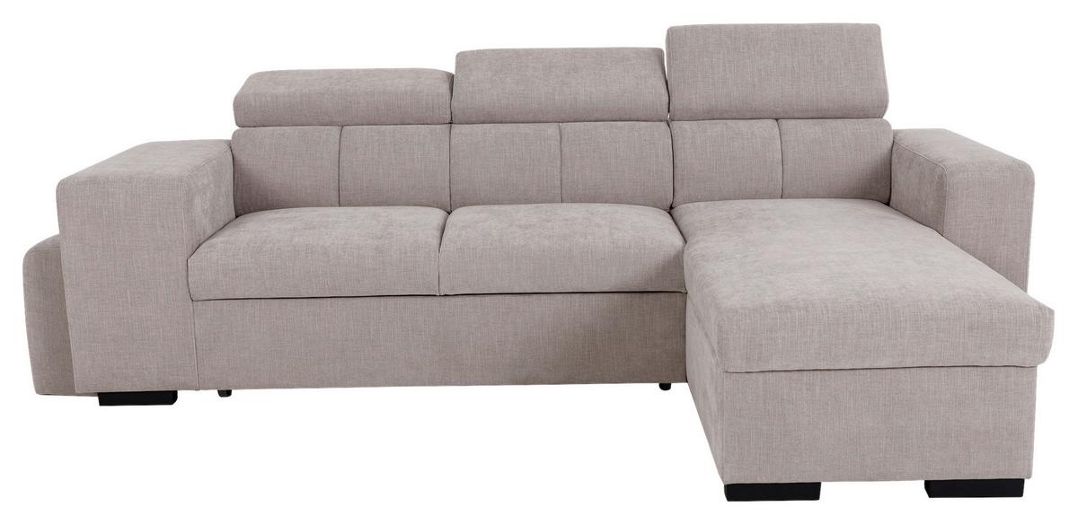 Ecksofa Sirius M grau, 251x165cm - Grau, KONVENTIONELL, Holz/Holzwerkstoff (251/165cm)