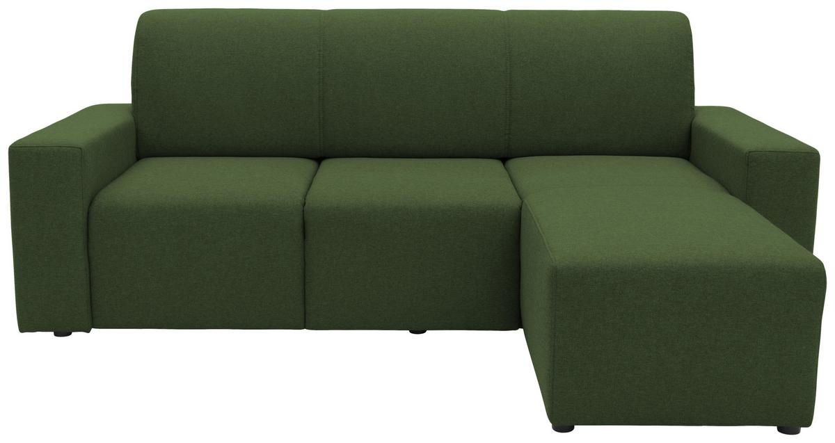 Ecksofa Looks Grün B: 222 cm - Schwarz/Grün, Design, Textil (222/150/88cm) - LOOKS by W.Joop