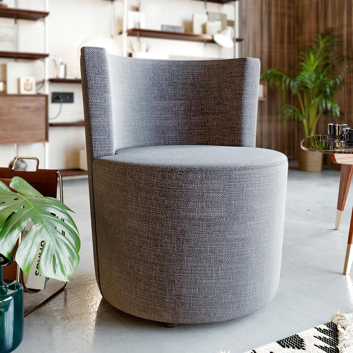 Stuhl Carla Grau B: 62cm - Grau, Design, Textil (62/75/62cm) - Livetastic
