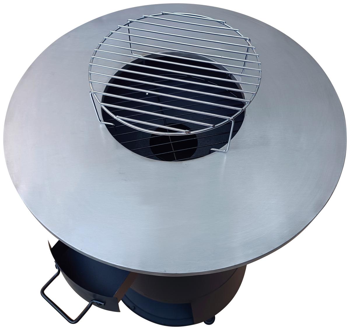 Barbecue 2 in 1 Grill und Feuerstelle - Basics, Metall (58,5/83cm) - Homezone