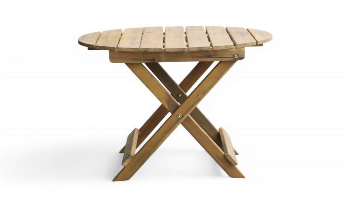 Gartentisch Ph-Aca-Gkt-46-Round-Brown - Akaziefarben, Basics, Holz (46/45cm)