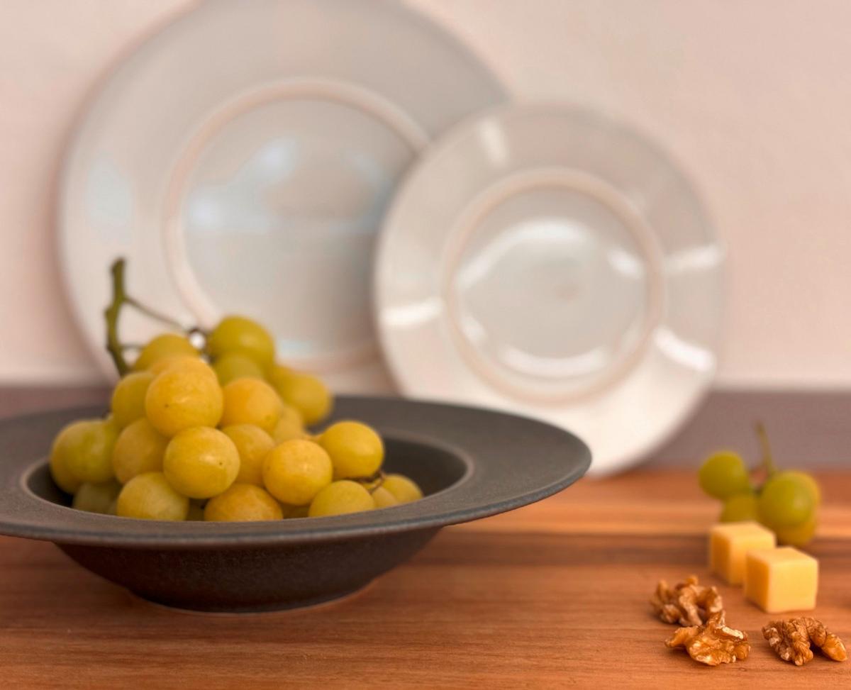 Pastatellerset Unico Anthrazit 4-Teilig - Anthrazit, Basics, Keramik - Mäser