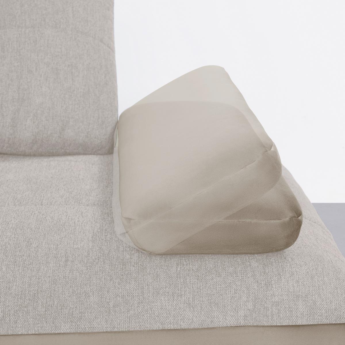 Rohová sedačka TRENDY, pravá, písková / béžová - černá/pískové barvy, Moderní, kov/kompozitní dřevo (310/93/250cm) - Premium Living