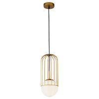 Hängeleuchte Telford H: 37,5cm 1-Flammig - Goldfarben, Basics, Glas/Metall (15/37,5cm) - MAYTONI