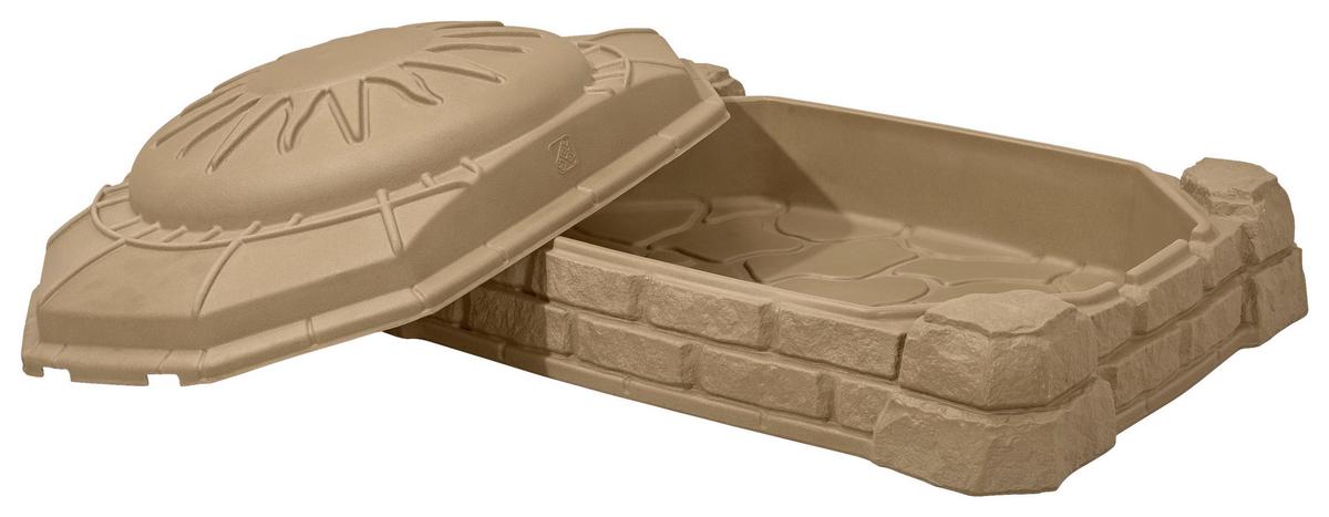 Sandkasten 7220kr - Braun, KONVENTIONELL, Kunststoff (111,8/39,4/81,2cm) - Ambia Garden
