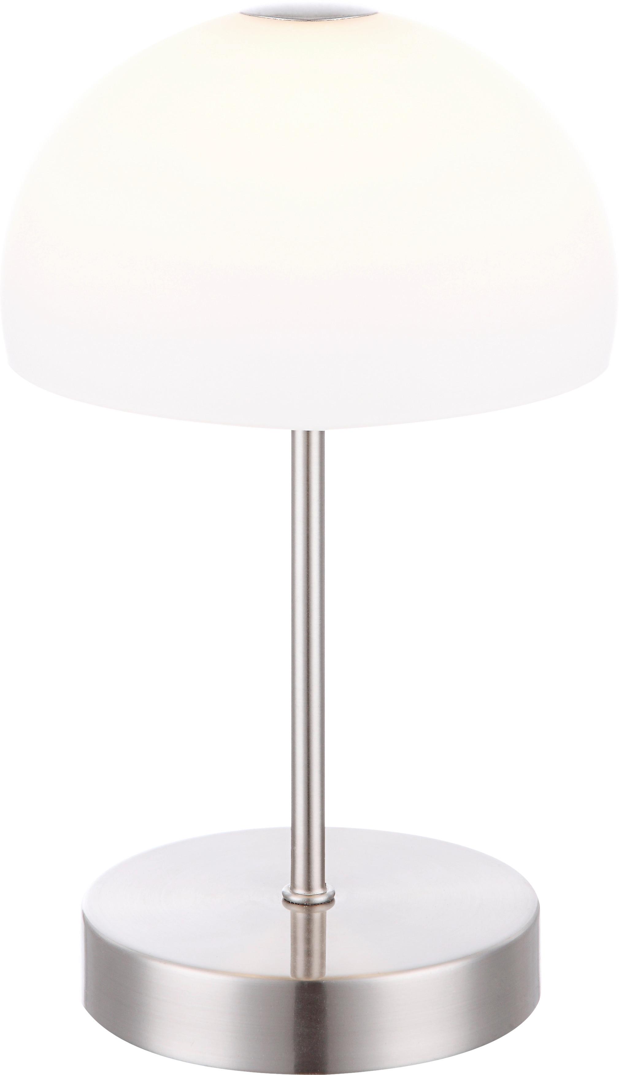 Tischlampe Tolos Opal Touch-Funktion - Opal, Design, Glas/Metall (15/15/27cm) - Globo