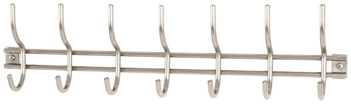 ŠATNÍ LIŠTA EIDER 7 - barvy nerez oceli, kov (54/14/8cm) - Xora