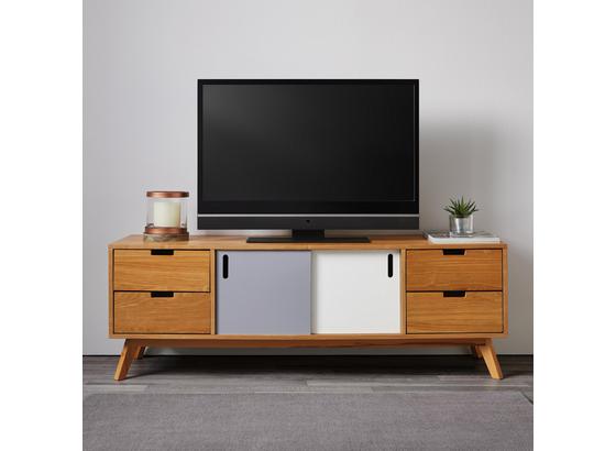Tv Diel Maris - farby dubu/biela, Moderný, drevo (140/48/40cm) - Modern Living Tv Diel Maris - farby dubu/biela, Moderný, drevo (140/48/40cm) - Modern Living