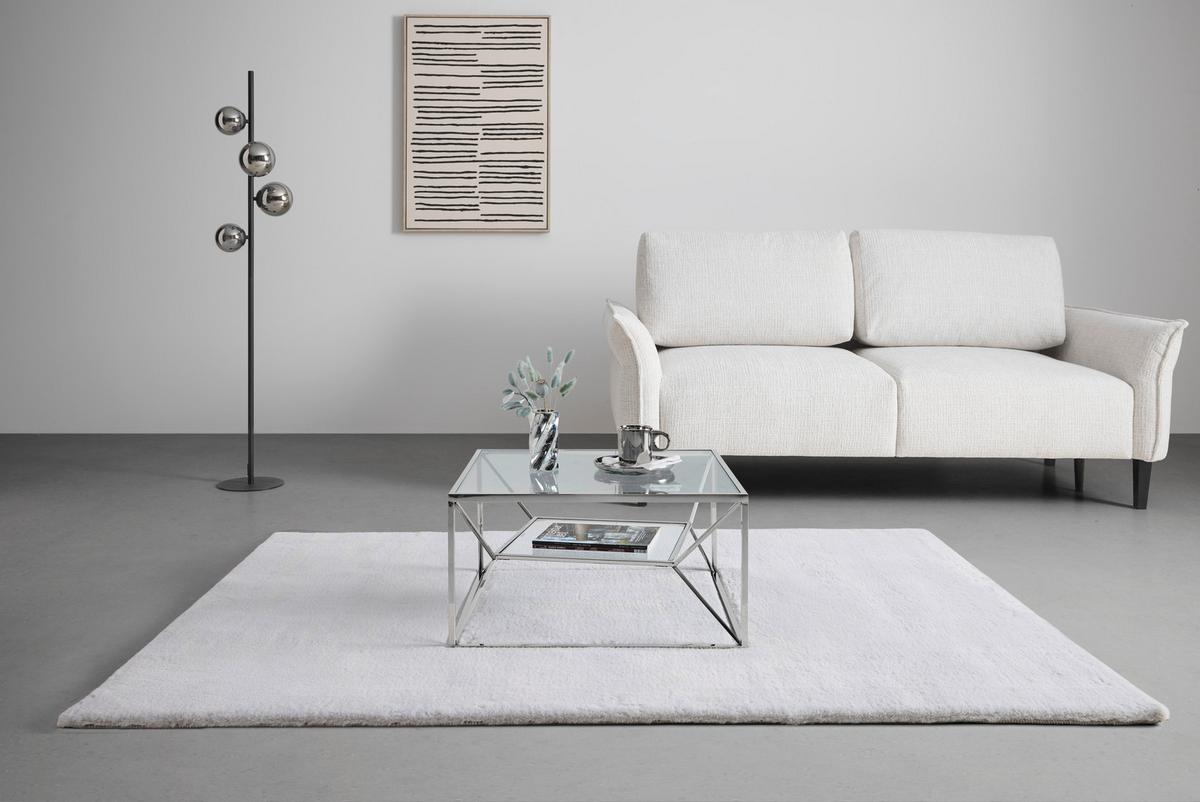 KONFERENČNÝ STOLÍK ANGEL II - chrómová, Modern, kov/sklo (70/38/70cm) - Mömax