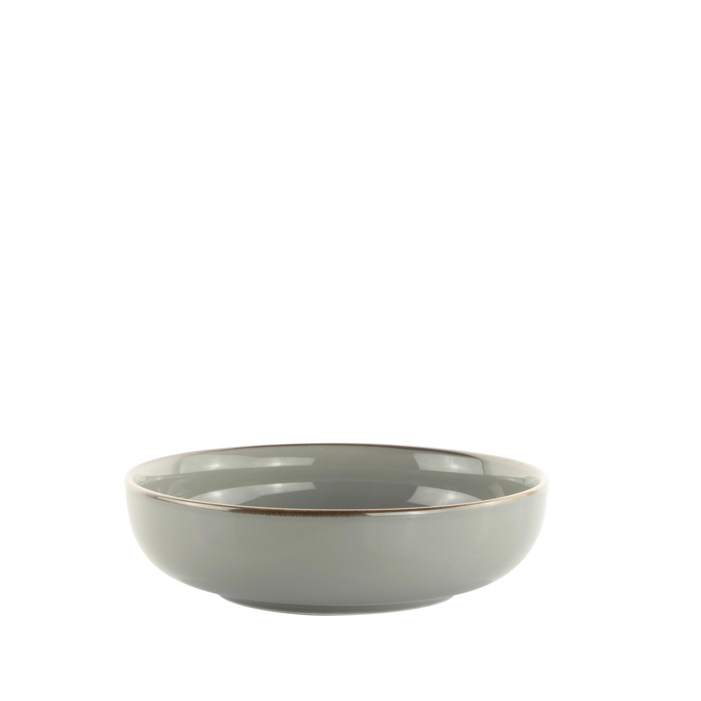 HLUBOKÝ TALÍŘ CAPRI - šedá, Moderní, keramika (21/5,9cm) - Mömax