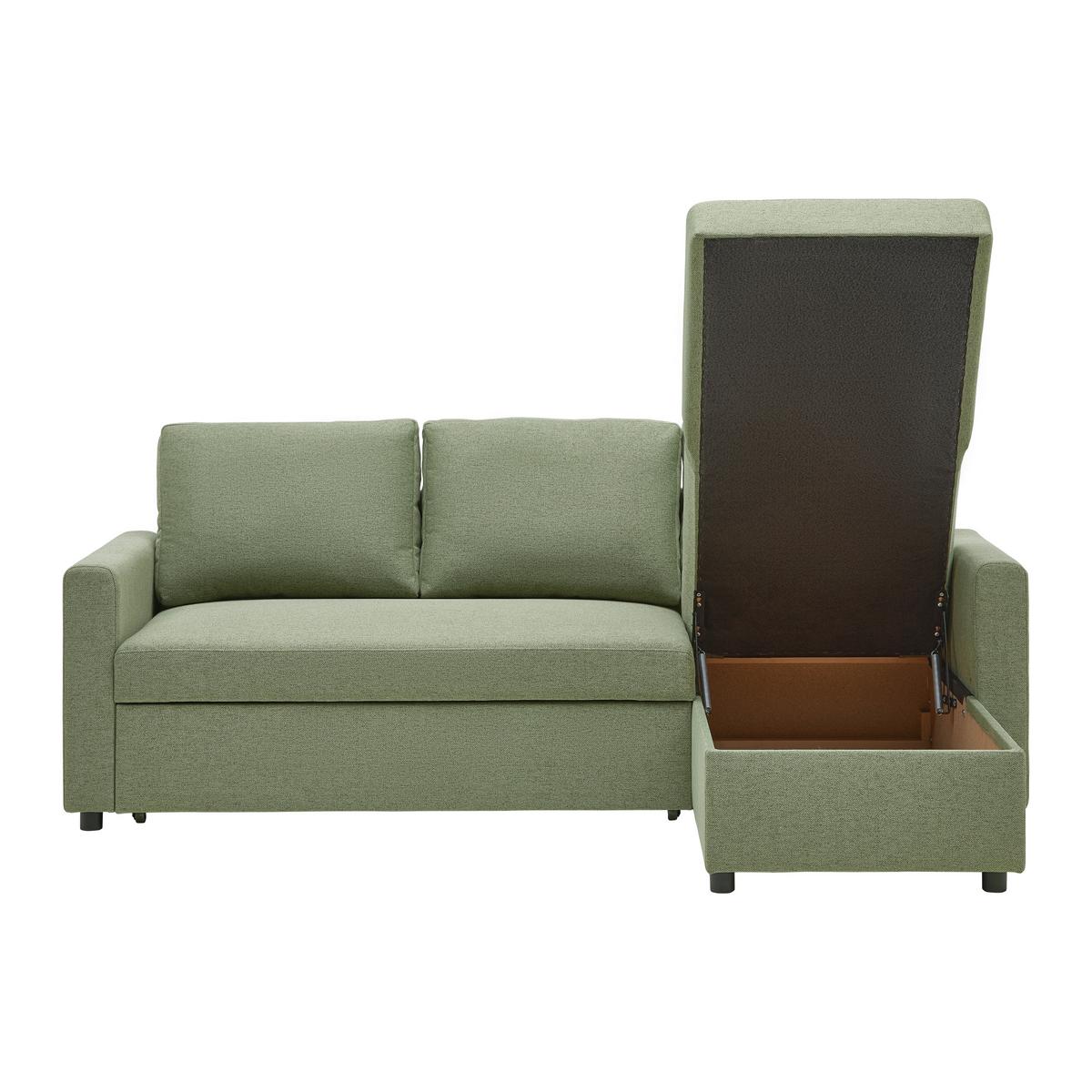 Rohová sedačka VICTORIA, obojstranná, zelená - černá/zelená, Moderní, kov/dřevo (215/82/145cm) - P & B