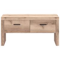 Garderobenbank Vancouver B: 91 cm 2 Schubladen Eichef. - Eichefarben, MODERN, Holzwerkstoff (91/45/38cm)