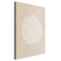 Leinwandbild Bright Twig Beige B: 40 cm - Beige, Basics, Holzwerkstoff/Textil (40/60/1,2cm) - artgeist