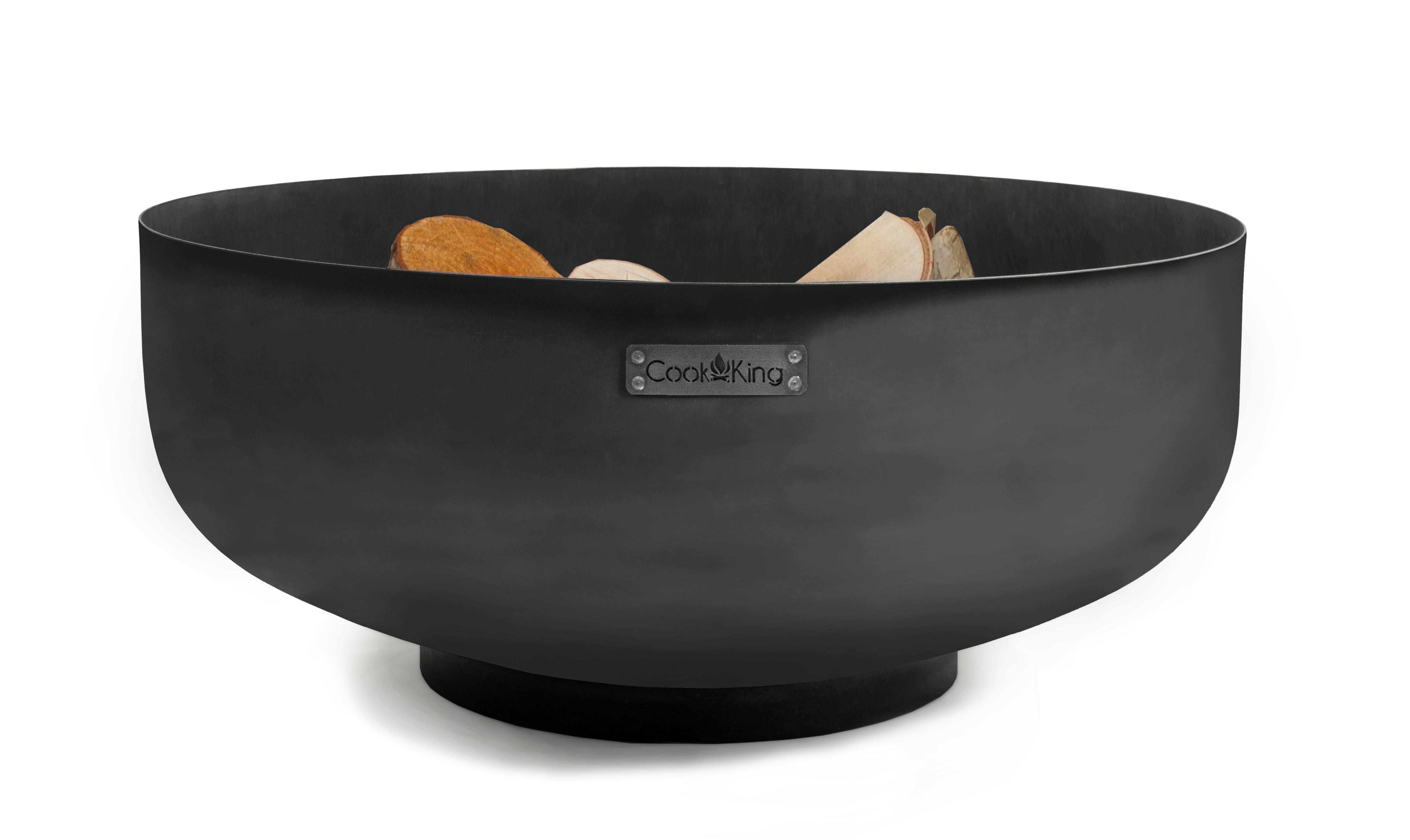 Feuerschale Feuerschale Palermo XXL - Schwarz, Basics, Metall (80/35cm)