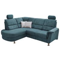 Ecksofa Parole Hellblau S:184/231 cm - Chromfarben, KONVENTIONELL, Textil (184/231cm) - Livetastic