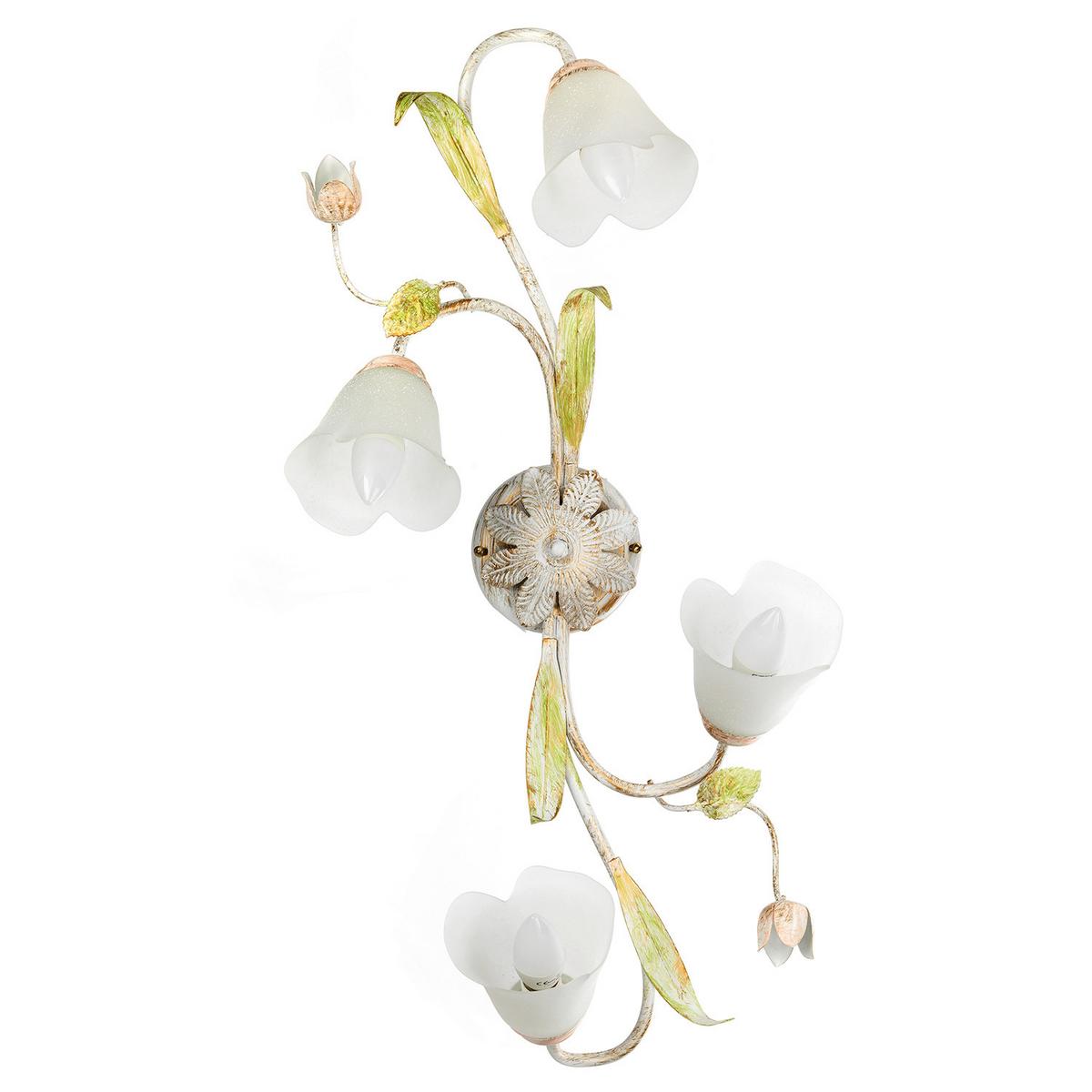 Deckenleuchte 4985/Pl4 - Pink/Weiß, KONVENTIONELL, Glas/Metall (35/20/73cm)