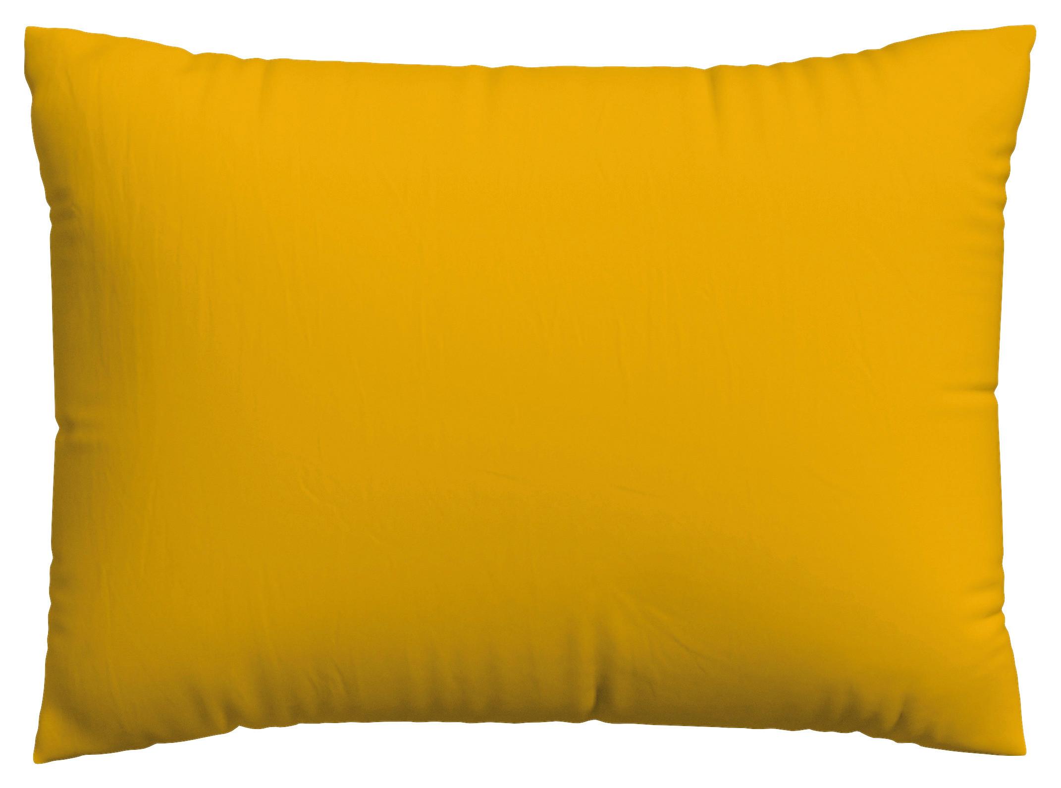 KOPFPOLSTERBEZUG WOVEN SATIN - Dunkelgelb, Basics, Textil (60/80cm) - Schlafgut
