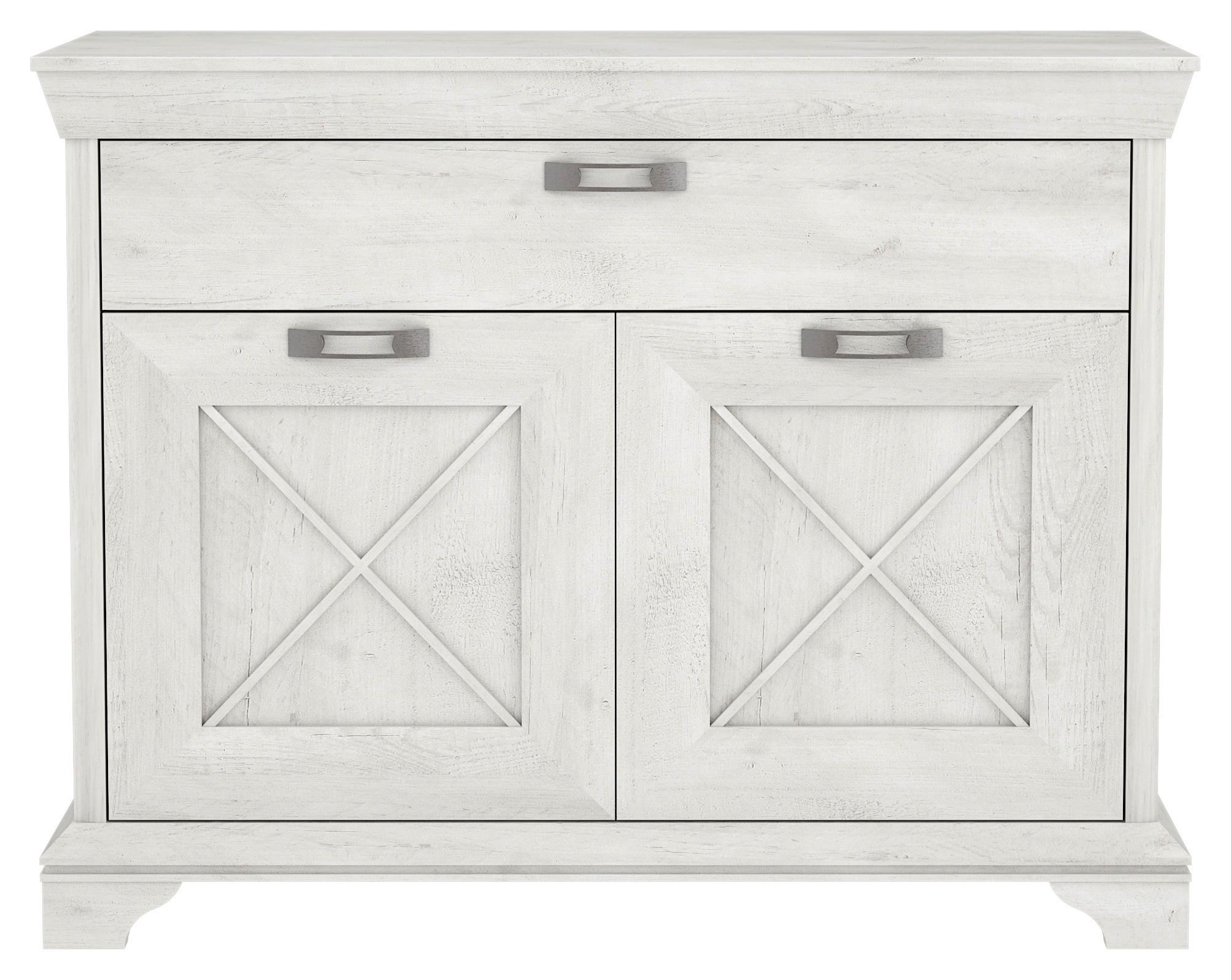 Weißes Sideboard im Landhausdesign