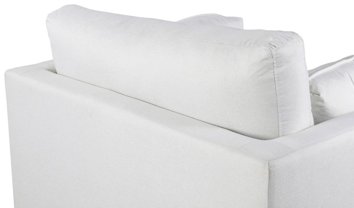 Sessel Boom Weiß B: 110 cm - Beige/Schwarz, Design, Kunststoff/Textil (110/84/86cm) - Livetastic