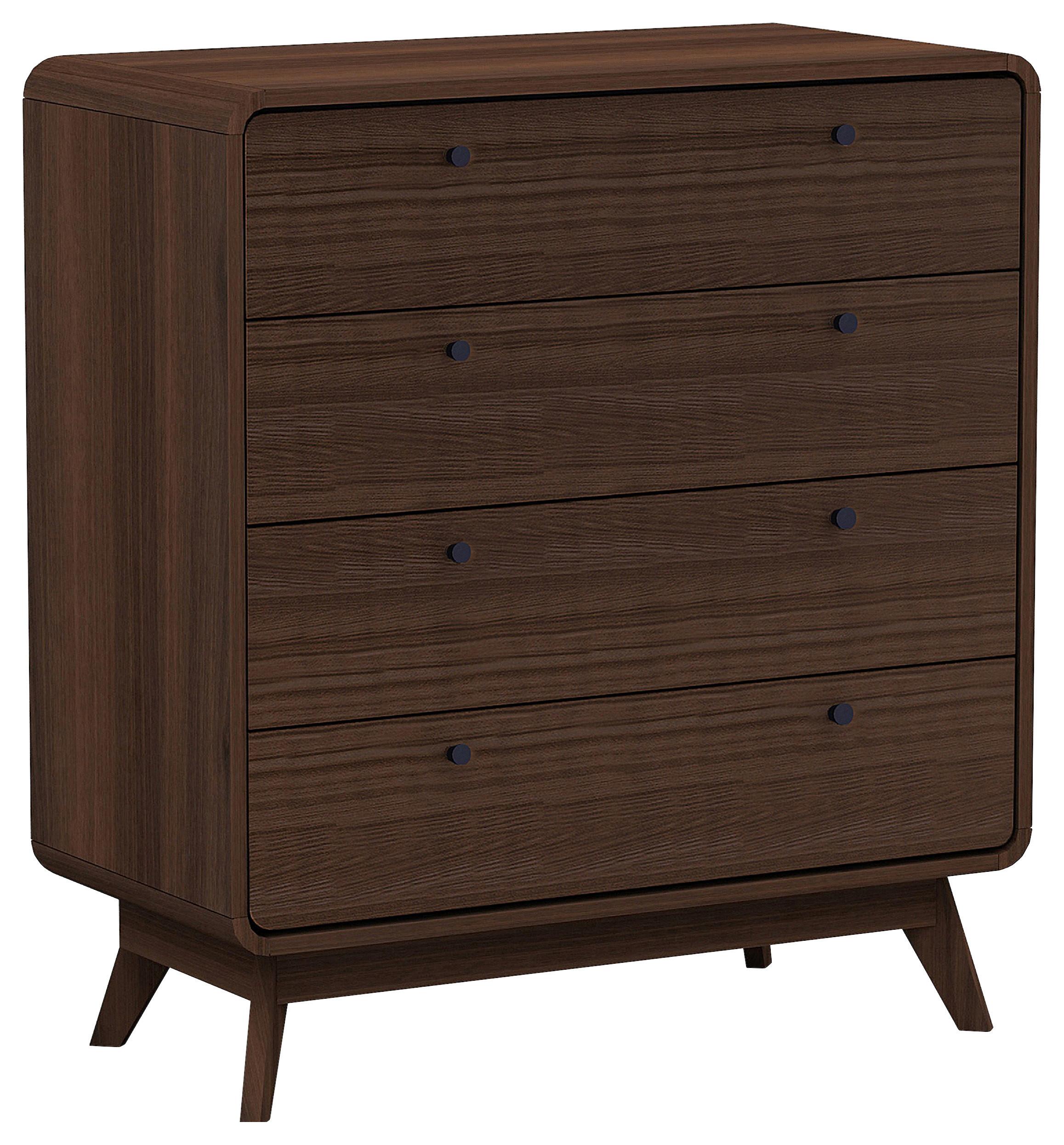 Kommode Cassie Braun/Walnussfarben 80 cm - Walnussfarben/Braun, Design, Holzwerkstoff (80/88/39cm) - MID.YOU