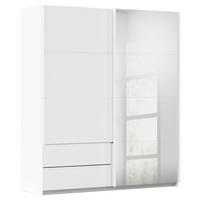 Schwebetürenschrank Karpo - Weiß, KONVENTIONELL, Holzwerkstoff (181/210/62cm)