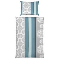 Bettwäsche Anni - Blau/Grau, KONVENTIONELL, Textil - Ondega