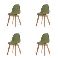 Stuhl-Set Keeve - Grün, MODERN, Holz/Metall (47/83/53cm) - MID.YOU