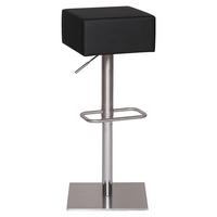 Barová židle Barhocker černá - barvy stříbra/černá, Moderní, kov/textil (38/66/38cm) - MID.YOU