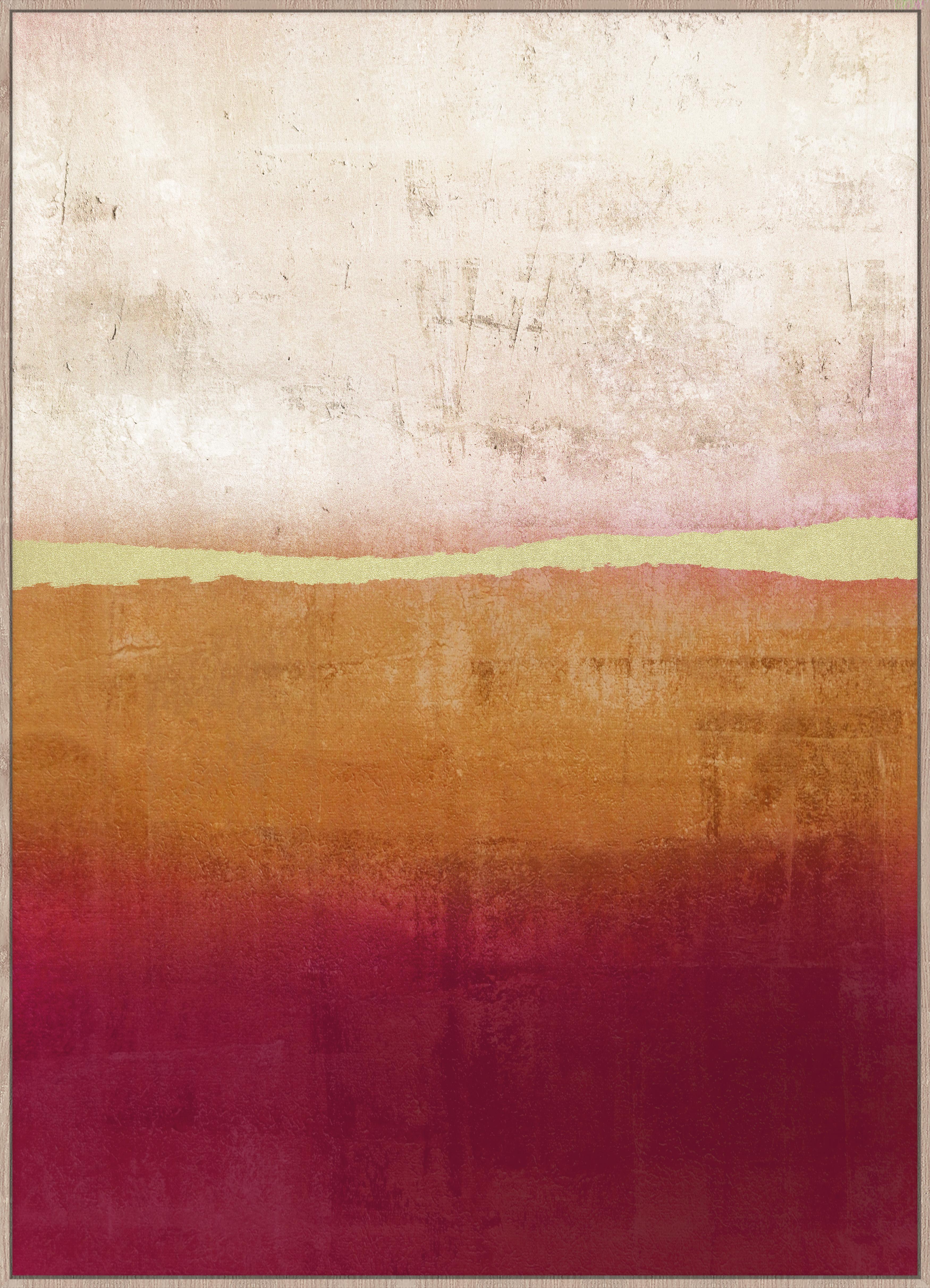 Obraz Na Plátne Denise, 100/140cm - prírodné farby/pink, drevo/textil (100/140cm) - Modern Living