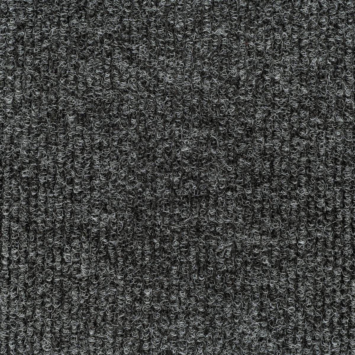 Teppichfliese Anthrazit Solid Rib 50x50 cm Florhöhe 2,5 mm - Anthrazit, Basics, Textil (50/50cm)